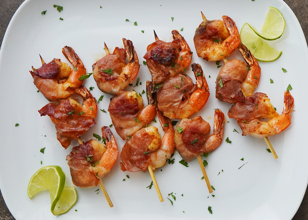 Prosciutto Wrapped Shrimp With Fresh Sage