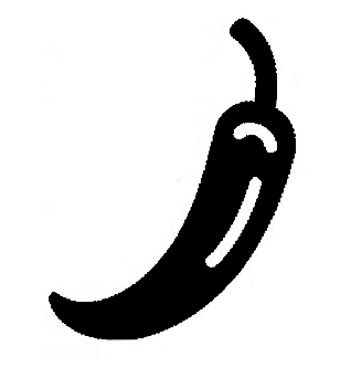 Carton pepper emoji, representing the farm fresh, Tennessee and US grown peppers and premium spices that Hoff & Pepper use in their products which guarantees the freshest tasting hot sauce and condiments available.